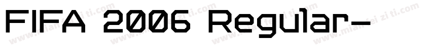 FIFA 2006 Regular字体转换